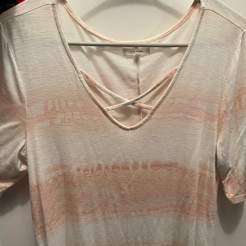 Criss Cross V-Neck Top